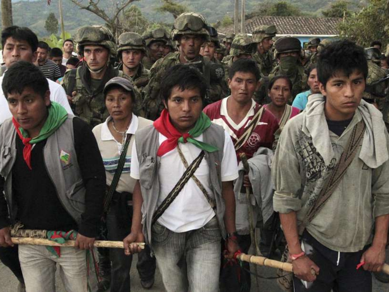 Indígenas del Norte del Cauca nuevamente sufren represión de la Fuerza pública