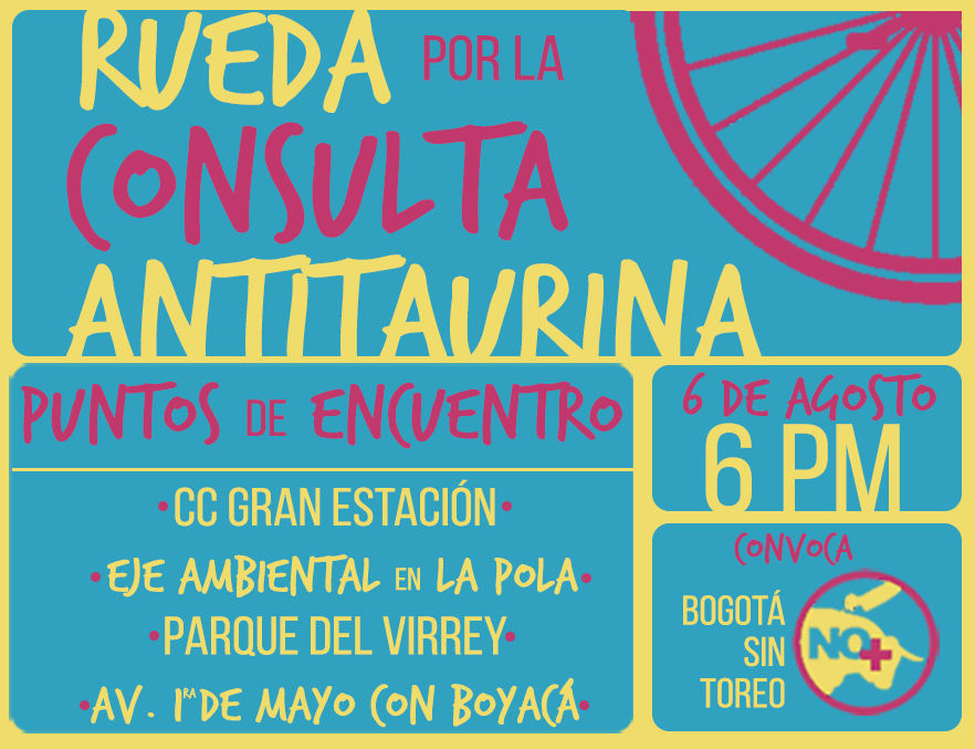Este jueves a rodar por la Consulta Antitaurina