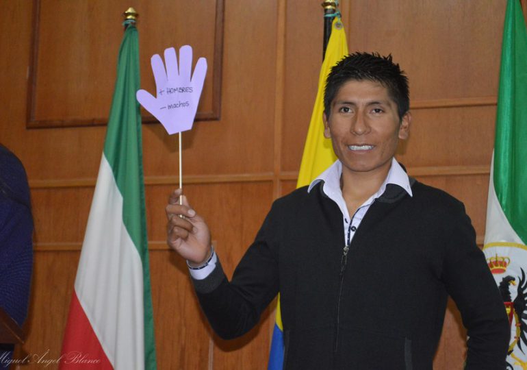 Nairo Quintana pedalea por la Equidad de Género