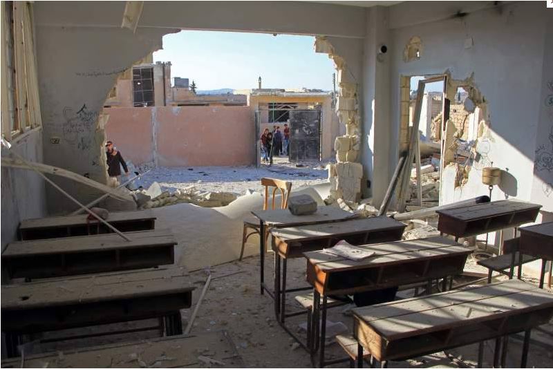22 niños muertos por bombardeos en Siria