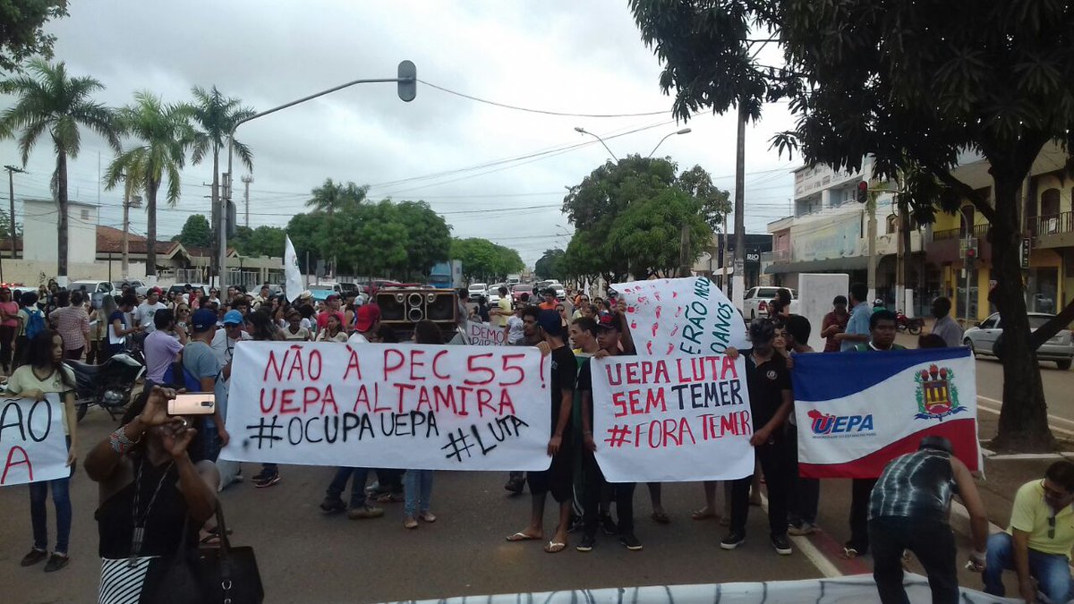 Trabajadores en paro contra medidas de Temer en Brasil