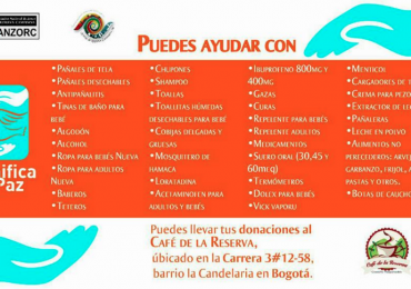 Inicia campaña de donaciones para guerrilleros de las Zonas Veredales