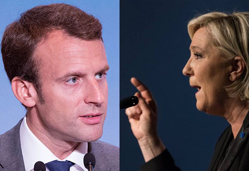 Macron y Le Pen llegarían al ballotage en elecciones Francesas