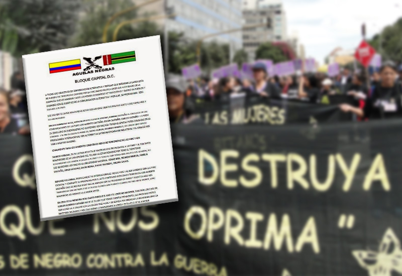 Nuevas amenazas contra líderes de víctimas y defensores de la mujer