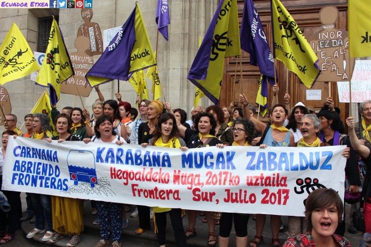 Más de 500 personas recorren España exigiendo la acogida de las y los refugiados