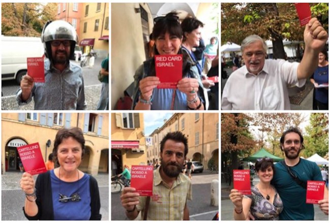 Tarjeta roja a Israel en Italia por violación de DDHH