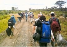 Al menos 80 personas desplazadas permanecen en retén ilegal en Argelia, Cauca