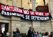 ¡No se vende! Hasta Bogotá llegaron para defender el Páramo de Santurbán