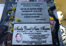 Desapareció placa conmemorativa de Nicolas Neira a 15 años de su asesinato