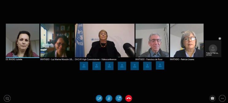 Comisionada Michelle Bachelet reitera respaldo al Sistema de Justicia Transicional