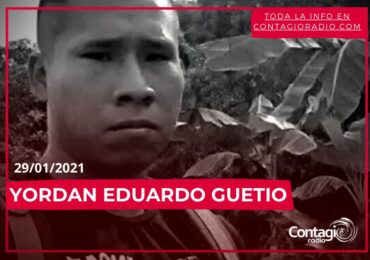 Asesinan a Yordan Eduardo Guetio, líder juvenil de Corinto, Cauca.
