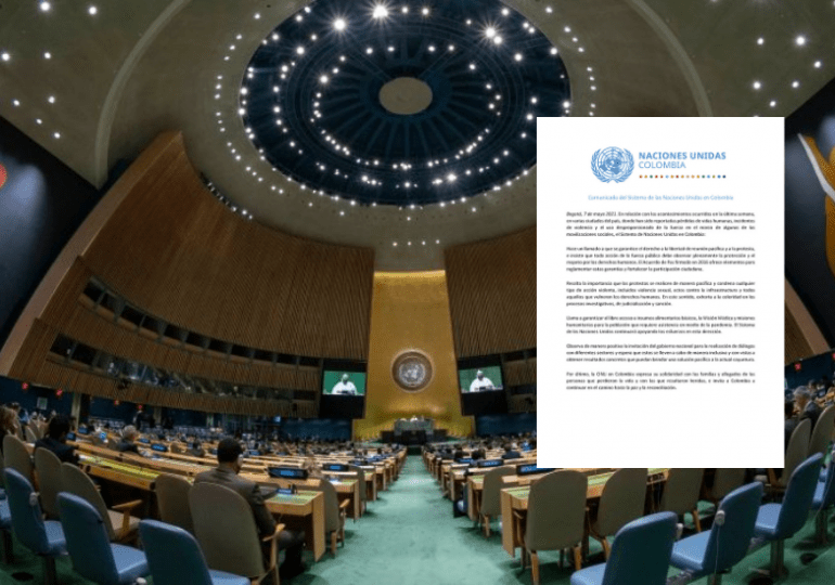 Consejo de seguridad de la ONU llamó a respetar los DDHH por oleada de violencia contra el Paro Nacional