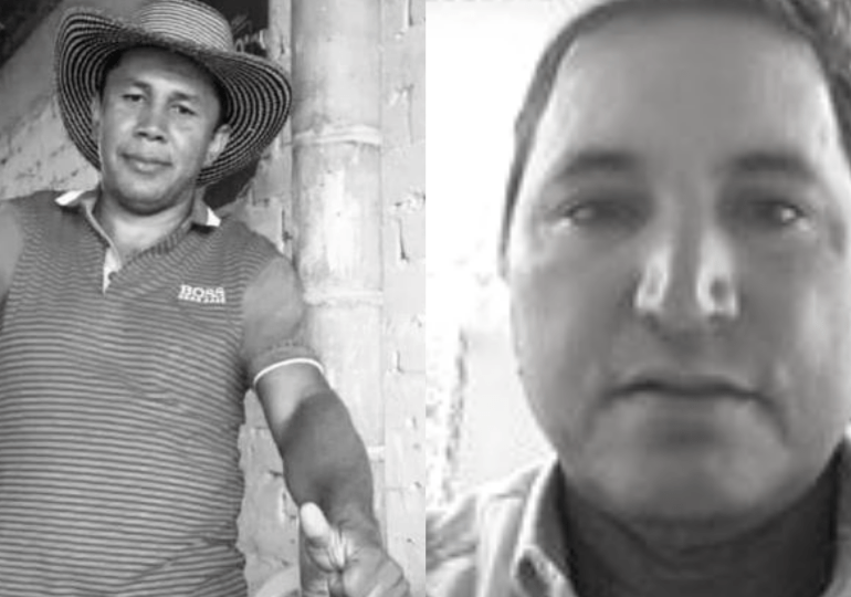 Asesinan a los líderes Juan Carlos Jaramillo y Uladiemiro Vega García