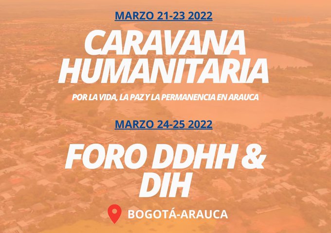 Más de 80 organizaciones partieron en Caravana Humanitaria hacia Arauca