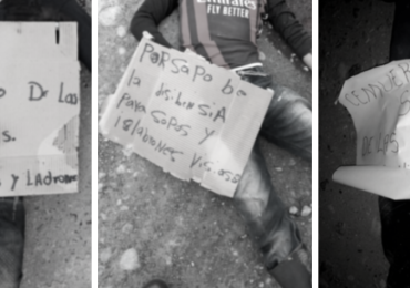 “Por Sapos de las Disidencias”, con este letrero fueron hallados seis cuerpos en Putumayo