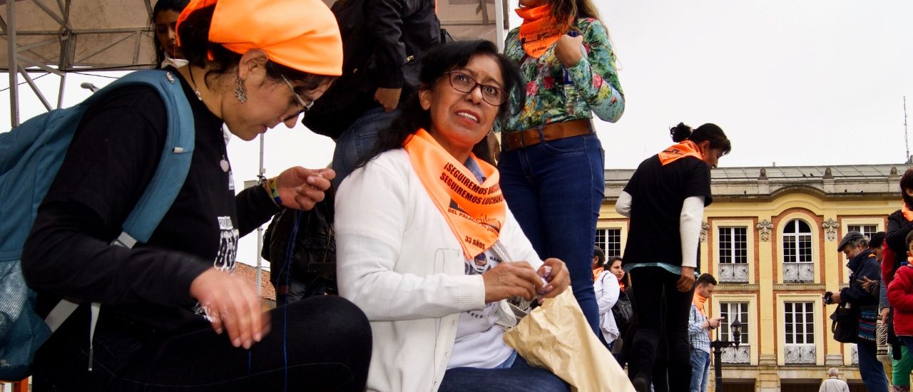 Sandra Beltrán Hernández, buscadora de los desaparecidos del Palacio de Justicia￼